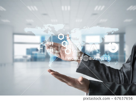 Modern technologies for successful business concept. Modern technologies for successful business concept. 67637656