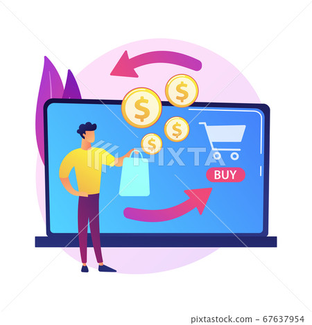 Cashback vector concept metaphor Cashback vector concept metaphor 67637954