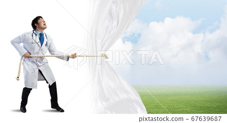 Conceptual image of doctor's presentation 67639687