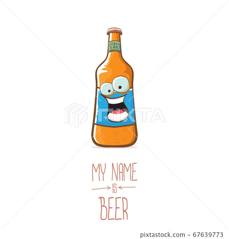 vector cartoon funky beer bottle character... - Stock Illustration  [67639773] - PIXTA