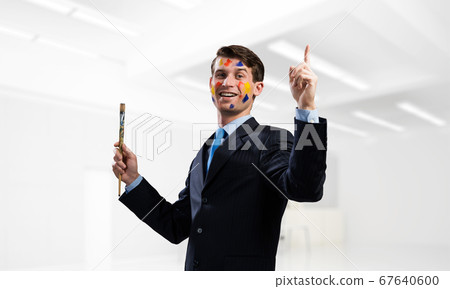 Inspiration of young creative businessman Inspiration of young creative businessman 67640600