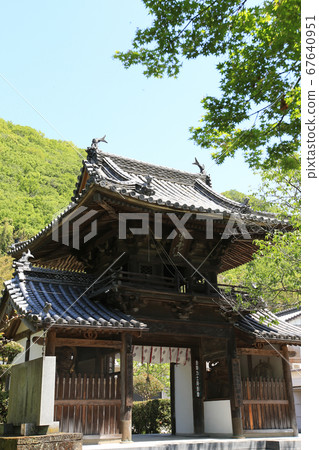 德島縣春天東三好町新四國曼陀羅聖地65甘寺寺 德島縣春天東三好町新四國曼陀羅聖地65甘寺寺 67640951