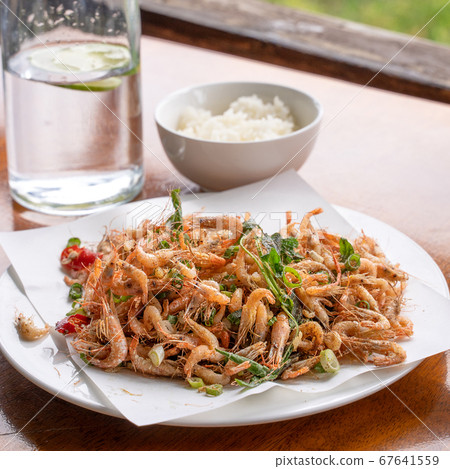 溪蝦 蝦 小蝦子 路邊攤 小吃 炸蝦 Fried river shrimp エビ 油揚げ 67641559