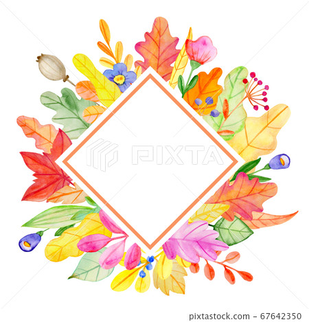 Background-watercolor-color-texture-plant-material-pattern-paint-floral pattern 67642350