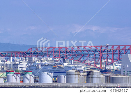 Osaka-Osaka Bay port scenery 67642417