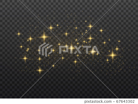 Yellow dust sparks. Yellow dust sparks. 67643302