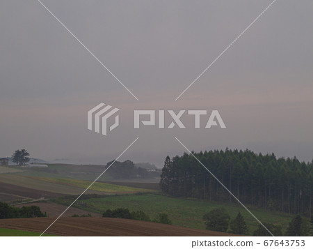 晨霧田野和丘陵 晨霧田野和丘陵 67643753