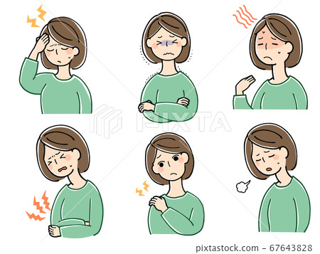 Women who complain of various physical disorders Women who complain of various physical disorders 67643828