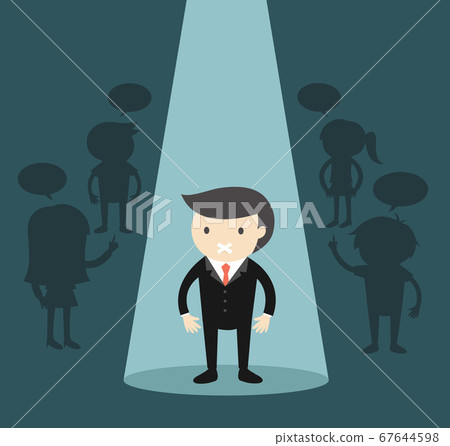 Business concept, Businessman standing alone in Business concept, Businessman standing alone in 67644598