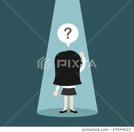 Business concept, Business woman standing alone in Business concept, Business woman standing alone in 67644622