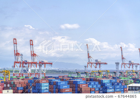 港口集裝箱圖像 67644865