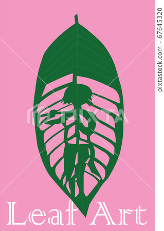 Vector art of a leaf art sample 67645320