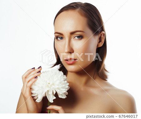 young pretty caucasian woman spa isolated on white background, beauty people making cosmetic care concept young pretty caucasian woman spa isolated on white background, beauty people making cosmetic care concept 67646017