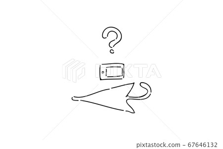 Analog handwriting style loose touch icon: Lost property Analog handwriting style loose touch icon: Lost property 67646132