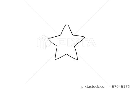 模擬手寫風格的鬆動觸摸圖標:星形 模擬手寫風格的鬆動觸摸圖標:星形 67646175