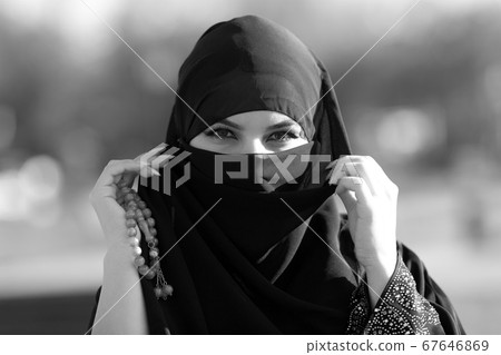 Portrait of a young muslim woman. Portrait of a young muslim woman. 67646869