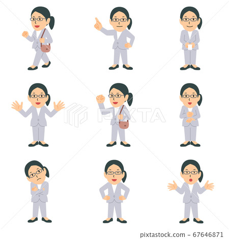 商業人物“戴眼鏡的女商人(1)”柔和的色彩剪裁合集 商業人物“戴眼鏡的女商人(1)”柔和的色彩剪裁合集 67646871
