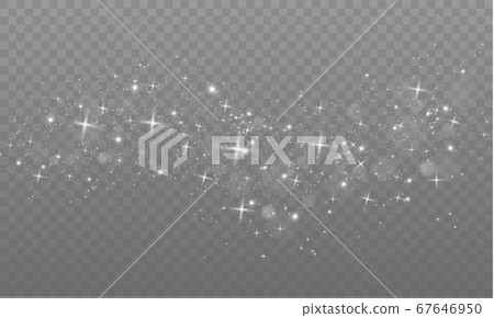 White dust sparks. White dust sparks. 67646950