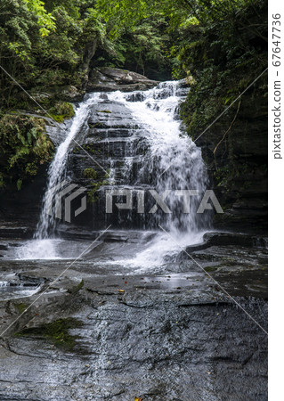 長崎縣西海市Tatsugane瀑佈在初夏 67647736