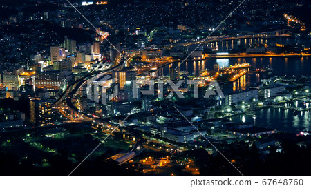 Night view of Sasebo Night view of Sasebo 67648760