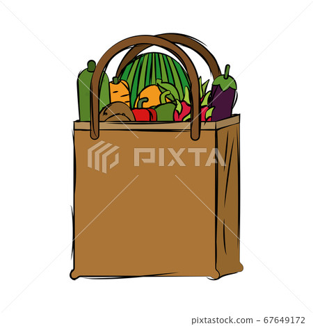 Grocery bag icon 67649172