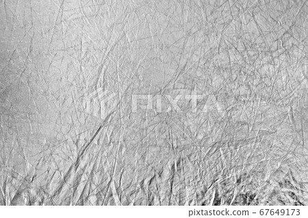 Texture silvery fabric reflector, simple background 67649173