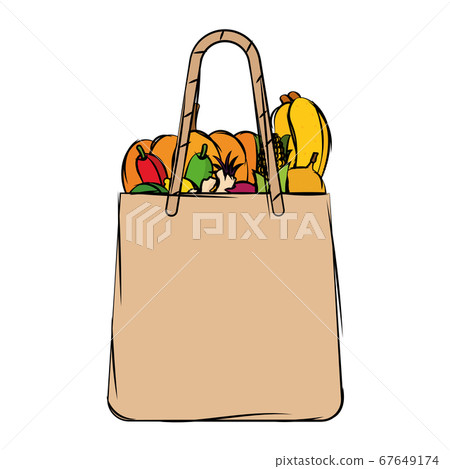 Grocery bag icon 67649174