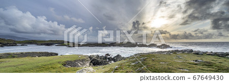 The coastline at Dawros in County Donegal - Ireland. 67649430
