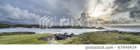The coastline at Dawros in County Donegal - Ireland. The coastline at Dawros in County Donegal - Ireland. 67649434