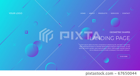 Geometric landing page, business website template Geometric landing page, business website template 67650044