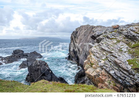 The coastline at Dawros in County Donegal - Ireland. The coastline at Dawros in County Donegal - Ireland. 67651233