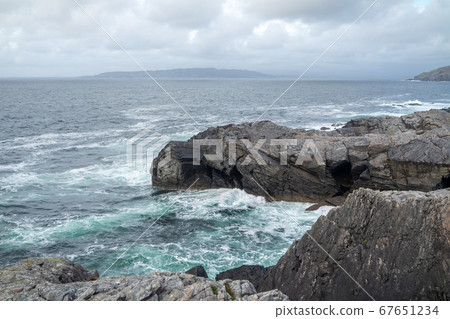 The coastline at Dawros in County Donegal - Ireland. 67651234
