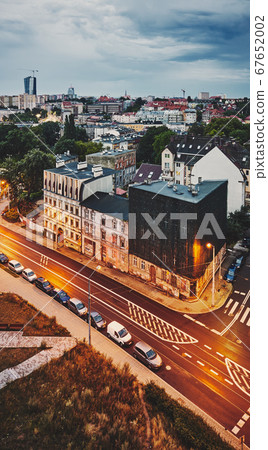 Aerial view of Niebuszewo district in Szczecin 67652002