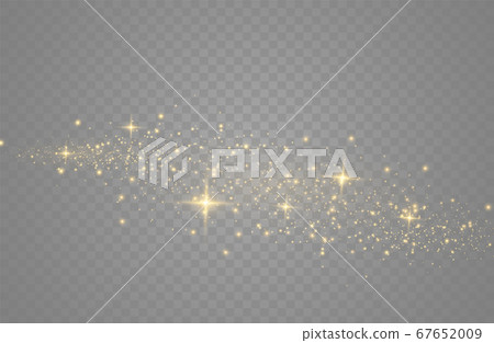 Golden dust sparks. 67652009