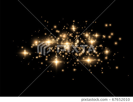 Golden dust sparks. Golden dust sparks. 67652010