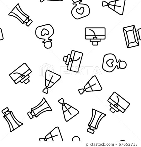 Perfume Containers Vector Seamless Pattern Perfume Containers Vector Seamless Pattern 67652715