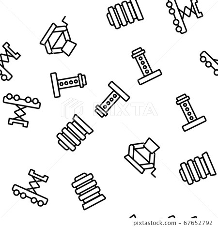 Jack-screw Equipment Vector Seamless Pattern Jack-screw Equipment Vector Seamless Pattern 67652792