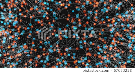 Digital network of connected online cloud storage and user Digital network of connected online cloud storage and user 67653238