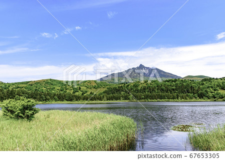 View from Mount Rishiri and Otatomari Swamp 67653305