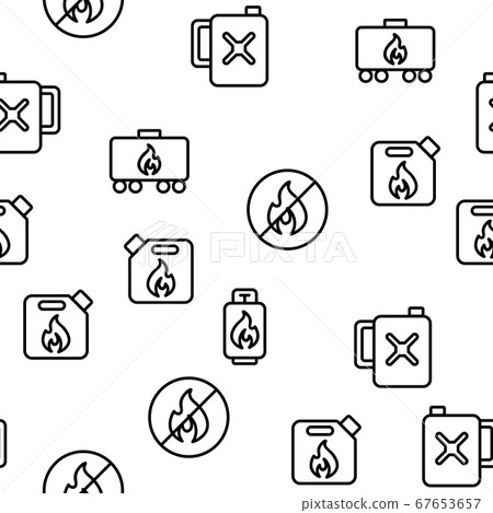 Combustible Products Vector Seamless Pattern Combustible Products Vector Seamless Pattern 67653657