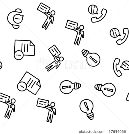 Advice Help Assistant Vector Seamless Pattern Advice Help Assistant Vector Seamless Pattern 67654066