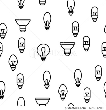 Light Bulb Vector Seamless Pattern - Stock Illustration [67654200] - PIXTA