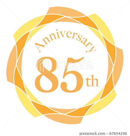 85th anniversary mark - Stock Illustration [67654298] - PIXTA