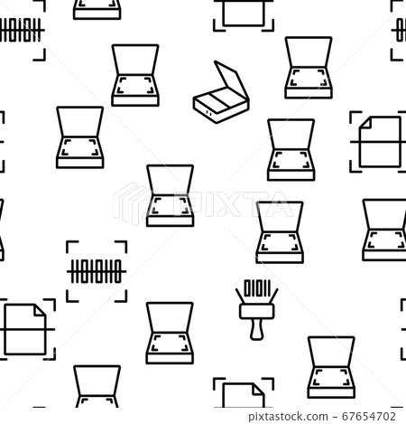 Scan Reading Vector Seamless Pattern 67654702