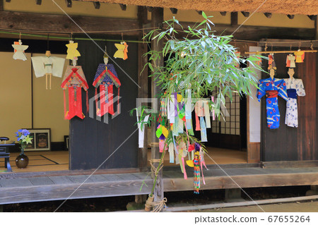 Tanabata Decoration of Nagano Prefecture Historic Site Kamaian 67655264