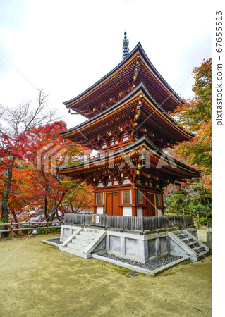 岡田市奈良秋天三重寶塔 67655513