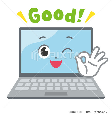 Laptop computer facial expression Laptop computer facial expression 67656474