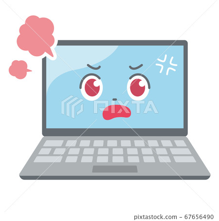 Laptop computer facial expression Laptop computer facial expression 67656490