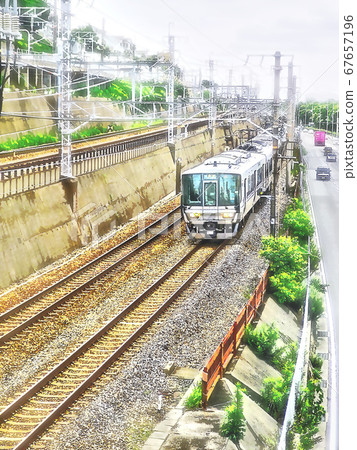 High-speed train driving scenery JR Sanyo Main Line High-speed train driving scenery JR Sanyo Main Line 67657196