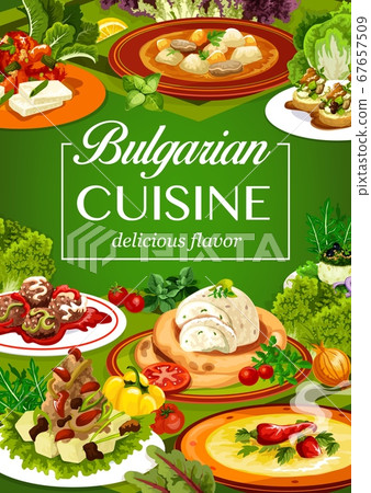 Bulgarian cuisine vegetable and meat food Bulgarian cuisine vegetable and meat food 67657509